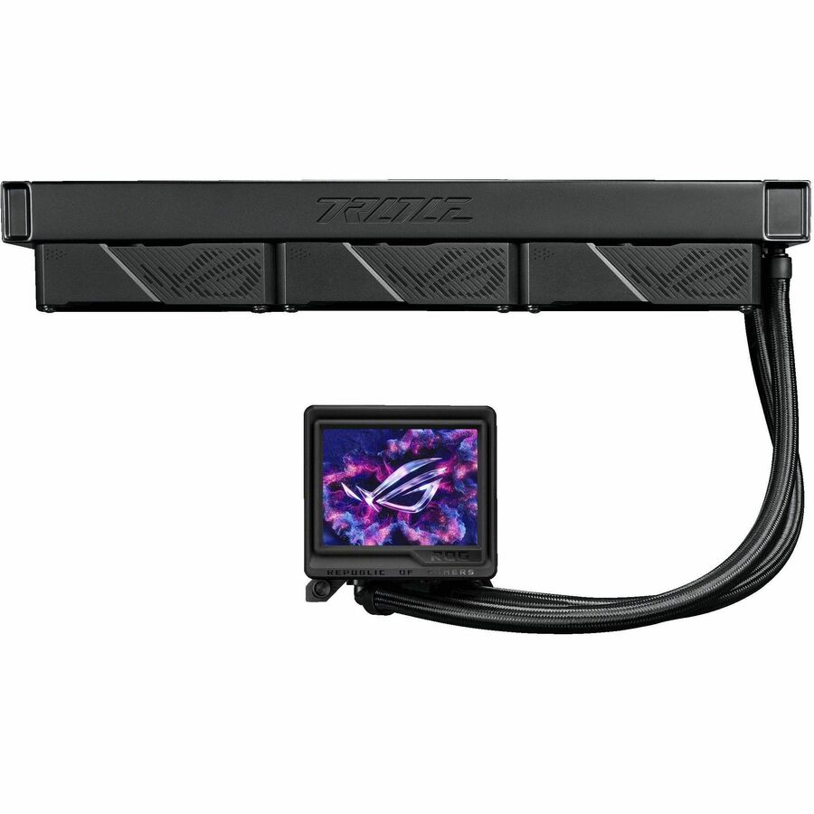 ASUS ROG RYUJIN III 360 ARGB EXTREME 360 mm AIO cooler with 3.5-inch LCD and ARGB lighting — alternate view 4