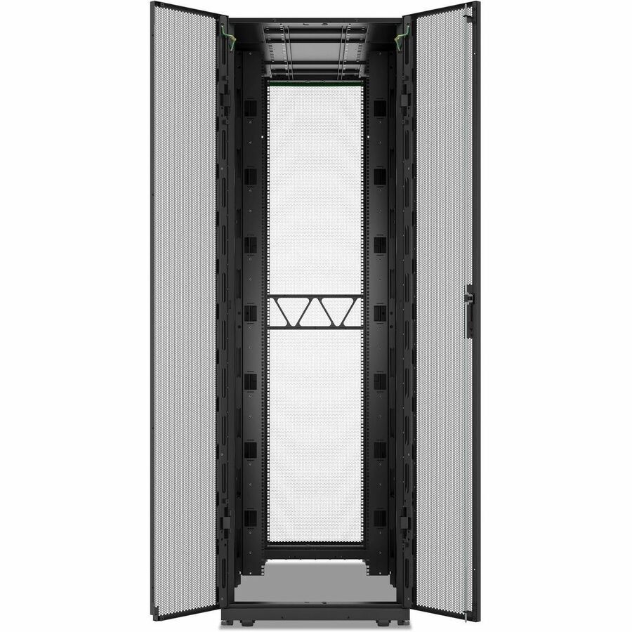 APC NetShelter SX Advanced Rack, High Strength, 52U, 2436H x 750W x 1295D mm, with Shock Package, Black [TAA]