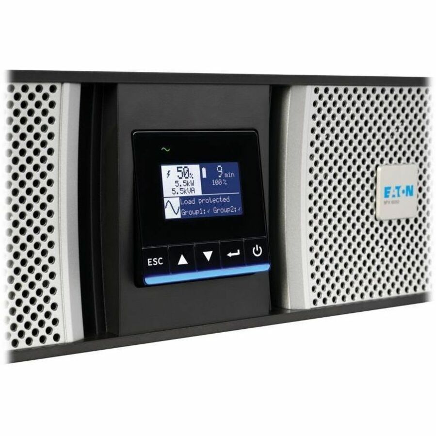 Eaton 9PX G2 11000VA 11000W 208/120V Online Double-Conversion UPS - Hardwired Input, 8x 5-20R, 4x L6-30R, 2x L14-30R or Hardwired Output, Cybersecure Network Card, Extended Run, 7U Rack/Tower