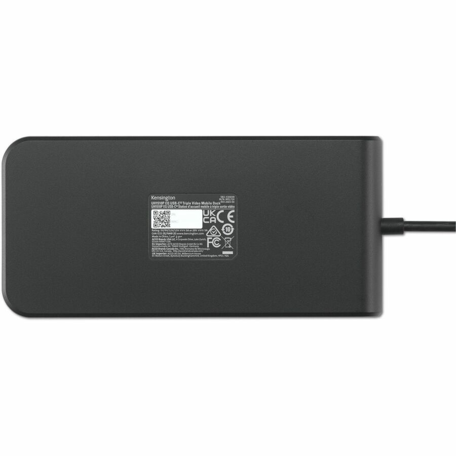 On the go or in the office, the UH1510P EQ USB-C 5Gbps Triple Video Driverless Mobile Dock supports up to three external displa