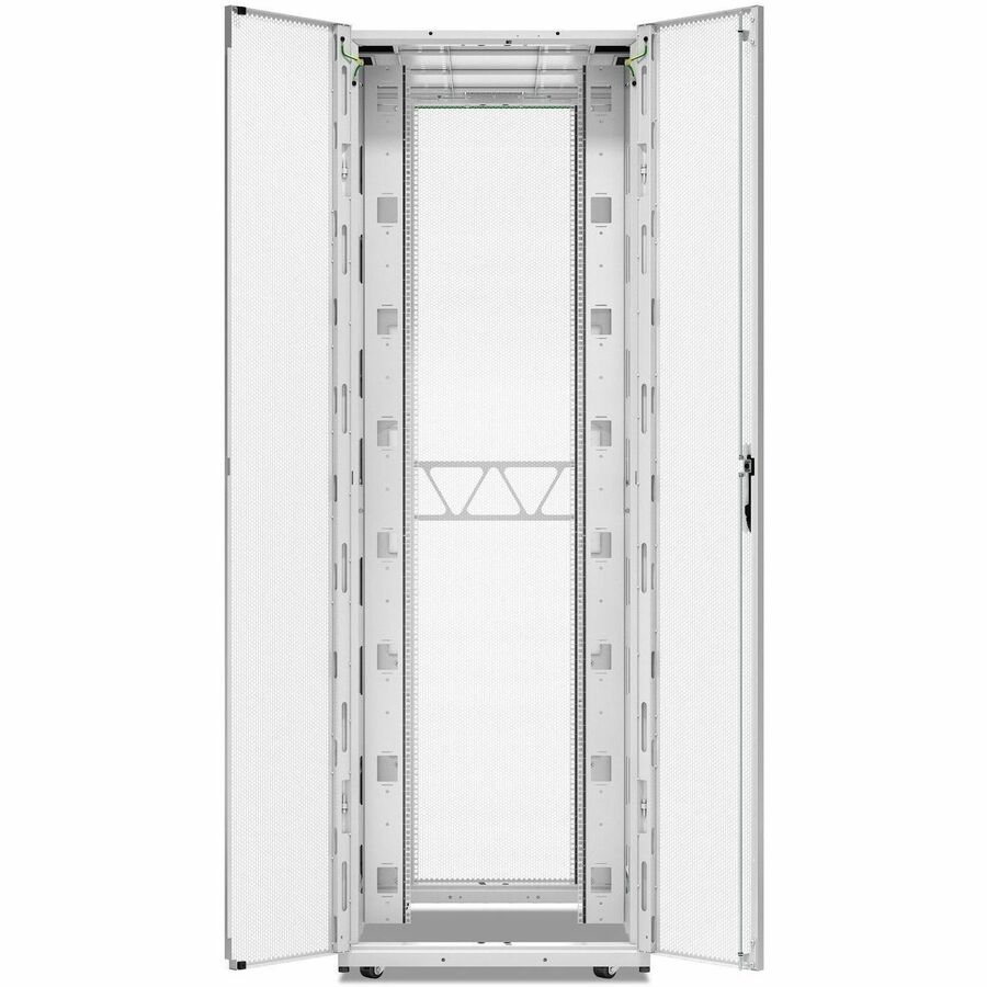 APC NetShelter SX Server Rack Gen 2, 52U, 2436H x 800W x 1200D mm, w/ Sides, White [TAA]