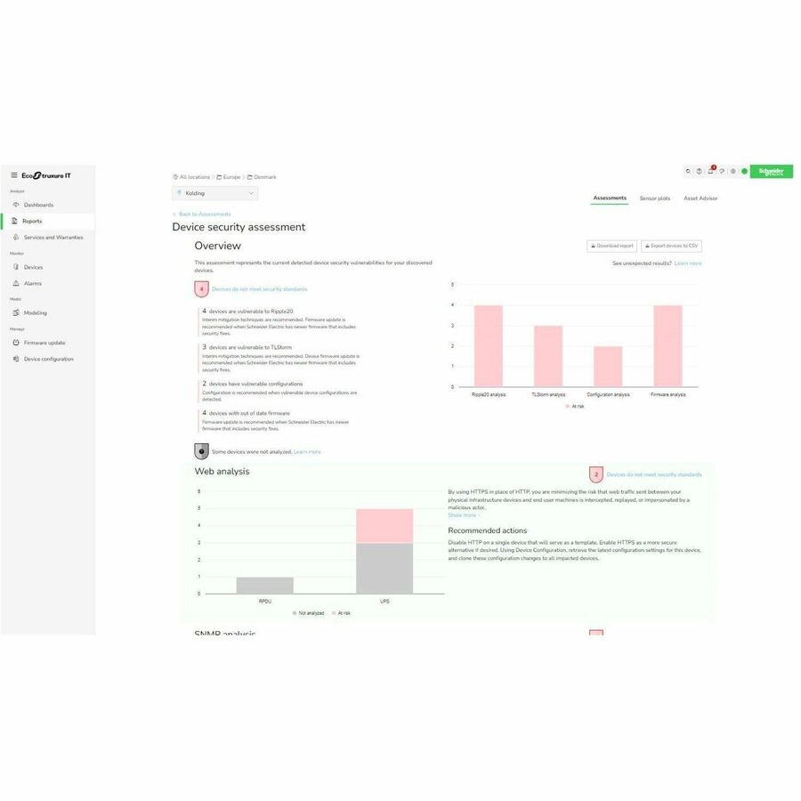 Subscription, Ecostruxure IT Expert, 3 years, 100 nodes, Digital, Remote monitoring and management of Data Centers.