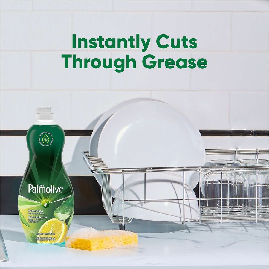 Palmolive Ultra Liquid Dish Soap - For Dish, Pot, Pan - Liquid - 20 fl oz (0.6 quart) - Recommended For: Grease Remover, Dried-on Food Remover - Soft - Clear - 9 / Carton