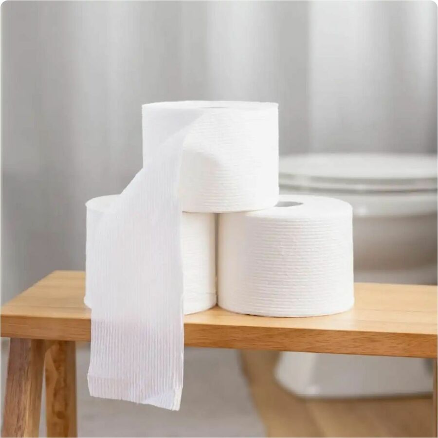 Scott ComfortPlus Toilet Paper - 1 Ply - 231 Sheets/Roll - White - Paper, Plush - 4 / Carton