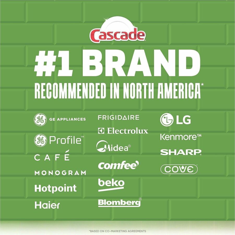 Cascade Platinum Plus ActionPacs - For Multipurpose - Fresh Scent - Recommended For: Residue Remover, Dried-on Food Remover, Grease Remover, Food Remover - Enzyme Activated - Purple - 47 / Pack