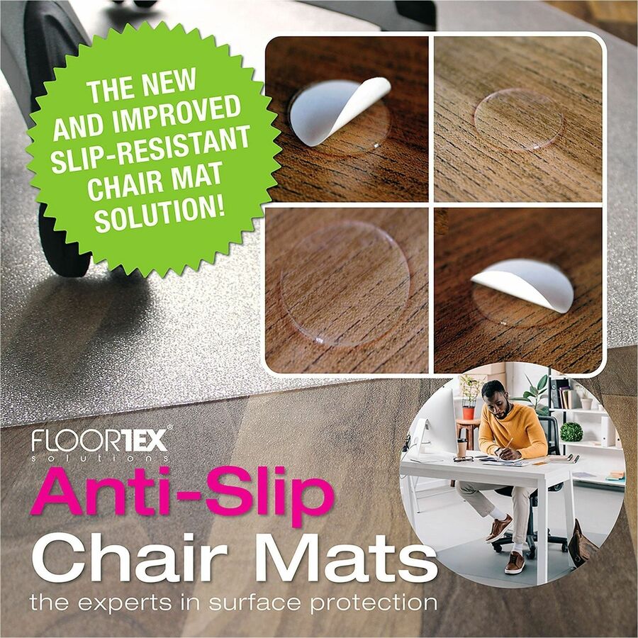 Floortex® Cleartex Unomat Chair Mat - Hard Floor, Commercial, Low Pile, Chair, Carpet - Clear - 1 Each