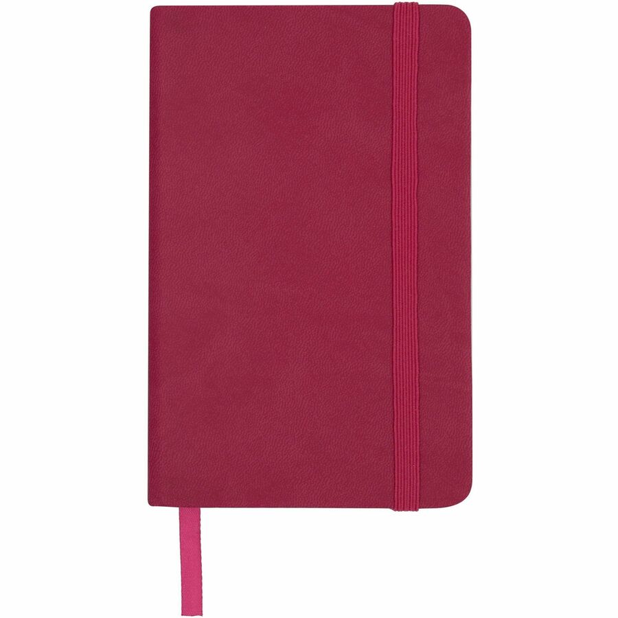 Merangue 3 1/2 " x 5 3/4" PU Notebook with Bungee Strap