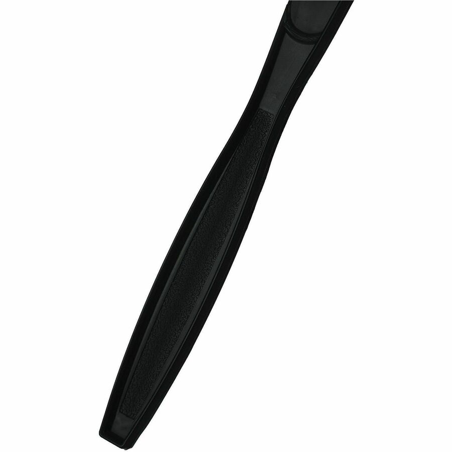 Genuine Joe Heavy-Weight Polypropylene Cutlery - Knife - Knife - Food, Cafeteria - Disposable - Polypropylene - Black - 1 Carton