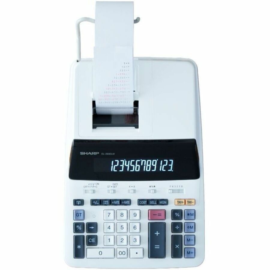 Sharp - Calculatrice à imprimante EL2630LW