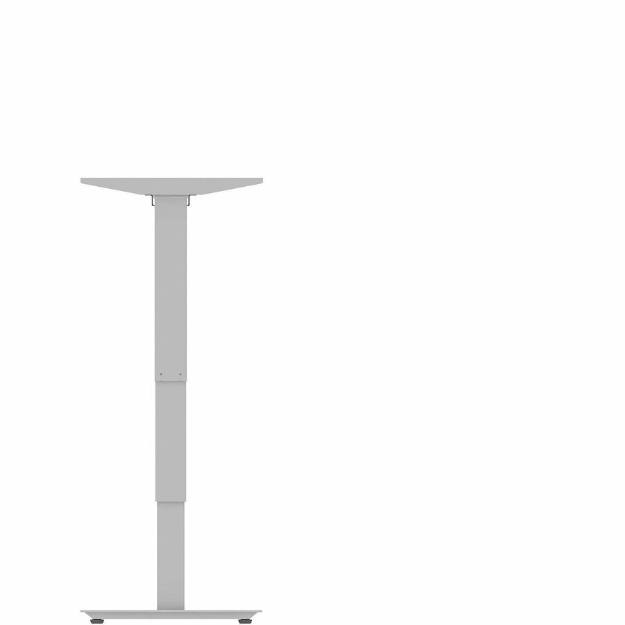 Lorell Sit-Stand 3rd-Leg Base - Silver Base - 2 Tier(s) - 275 lb Capacity - Height Adjustable - 3-Stage - 45" Height - Workstation - Assembly Required - Metal Frame Material - 1 Each