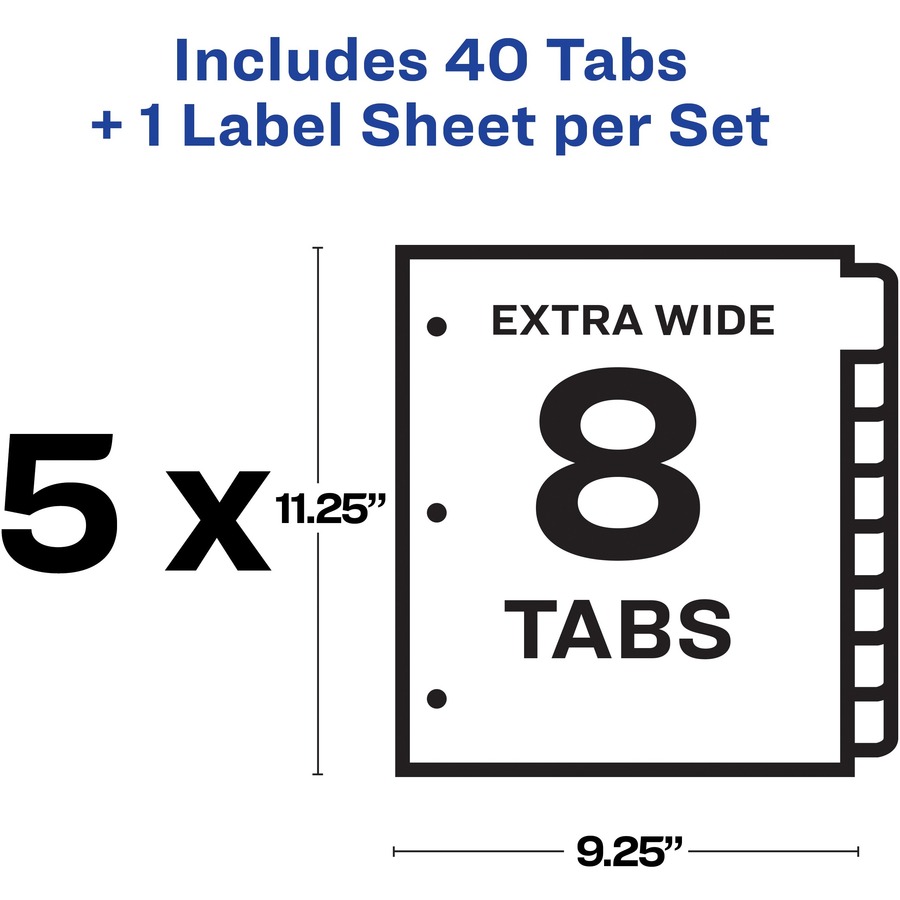 Avery® Index Maker Index Divider - Copier/Laser/Inkjet Index Dividers ...