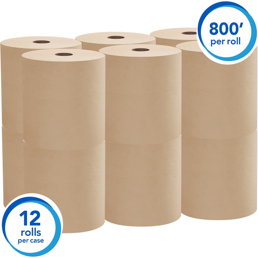 Scott 100% Recycled Fiber Hard Roll Paper Towels with Absorbency
