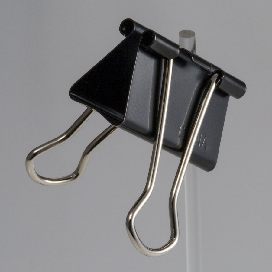 Officemate Binder Clips, Medium - Medium - 2.4" Width - 0.62" Size Capacity - for File - Corrosion Resistant, Durable - 12 / Box - Black