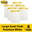 Post-it® Self-Stick Easel Pad Value Pack, 30-Sheet, 25" x 30", White Paper, 6/CT Thumbnail 11