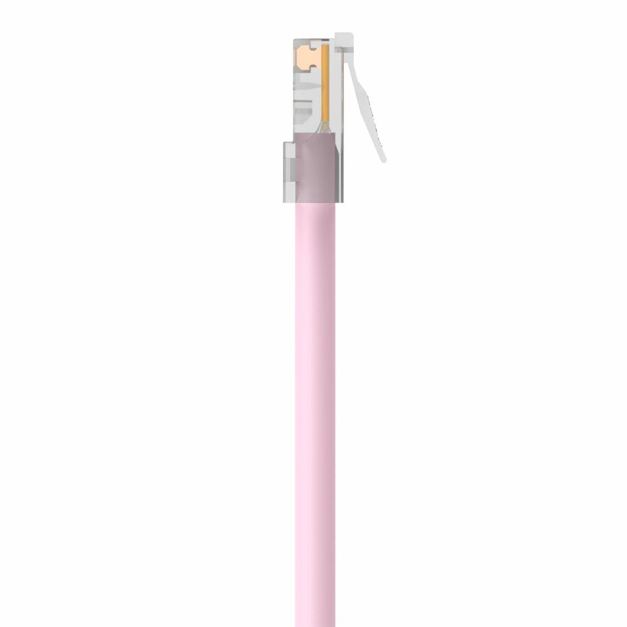 Belkin Cat5e Patch Cable - RJ-45 Male Network - RJ-45 Male Network - 7ft - Pink