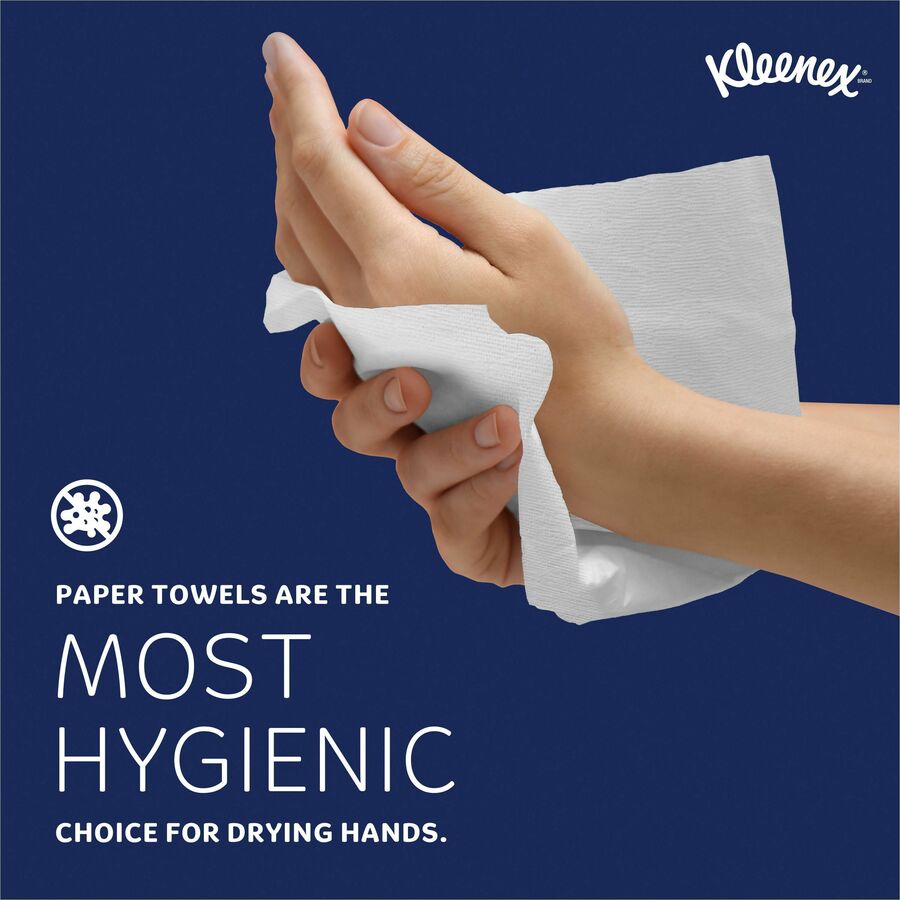 Kleenex Multi-Fold Towels - 1 Ply - 9.2" x 9.4" - White - Soft, Absorbent - 150 Per Pack - 1200 / Carton = KCC02046