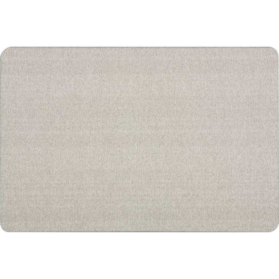 Quartet Oval Office Bulletin Board - 36" (914.40 mm) Height x 48" (1219.20 mm) Width - Gray Fabric Surface - Frameless, Flexible - Gray Frame - 1 Each - Cork/Fabric Bulletin Boards - QRT7684G