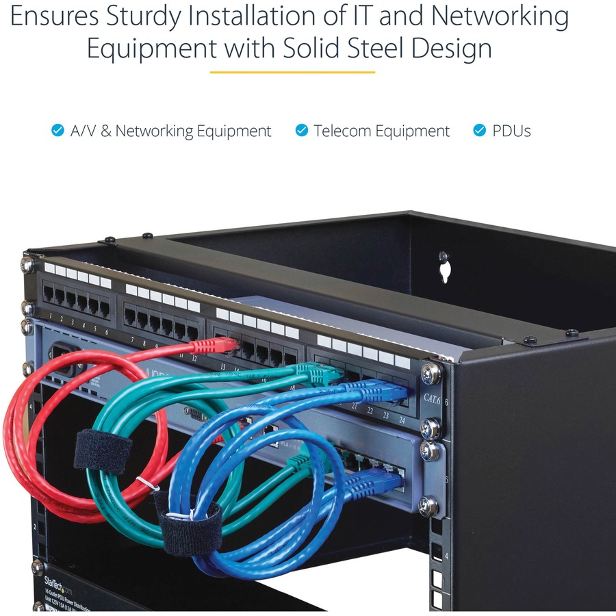 StarTech.com 1U 19in Metal Rackmount Cable Management Panel