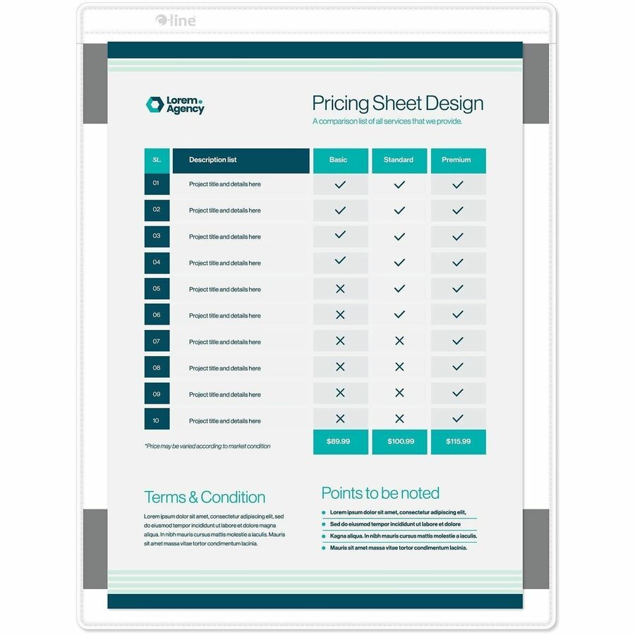 C-Line Magnetic Shop Ticket Holders