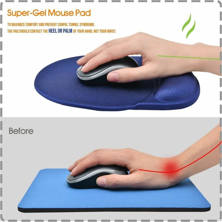 Tapis de souris avec repose-poignet Super-Gel - DAC