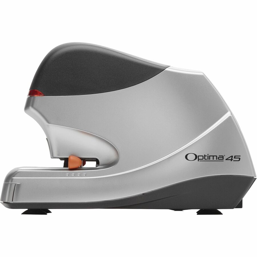 Swingline Optima 45 Electric Stapler Value Pack - 45 Sheets Capacity - 210 Staple Capacity - Full Strip - 3/8" Staple Size - Silver, Black - Electric/Battery Operated Staplers - SWI48209