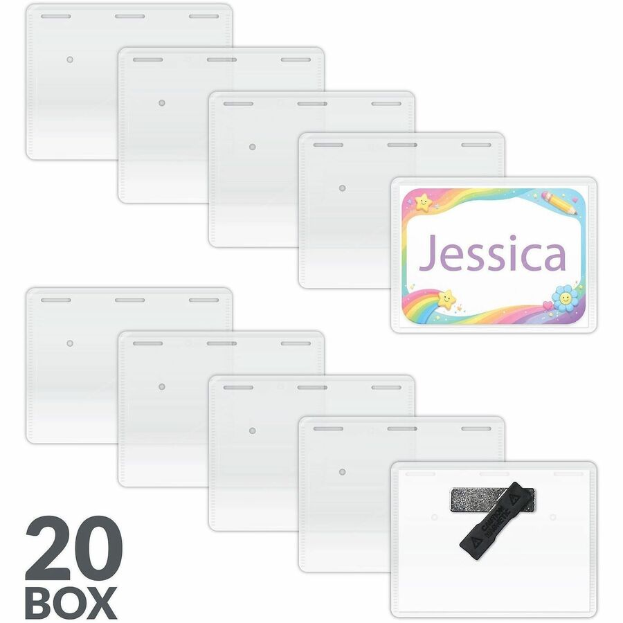 C-Line Laser/Inkjet Magnetic Name Badge Holder Kit