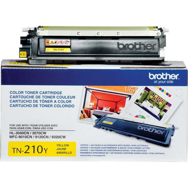 Brother TN210Y Yellow Toner Cartridge - 1400 Pages