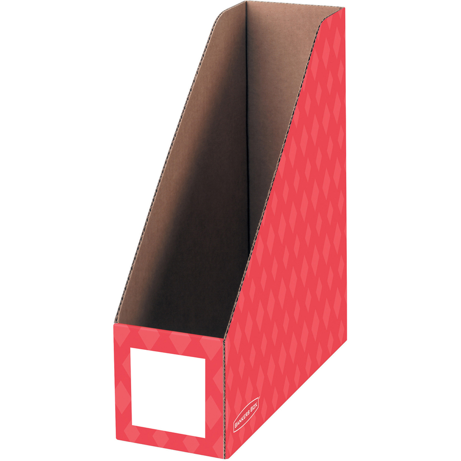 Bankers Box 4483401 A4 Magazine File Pack of 4 Assorted Colours