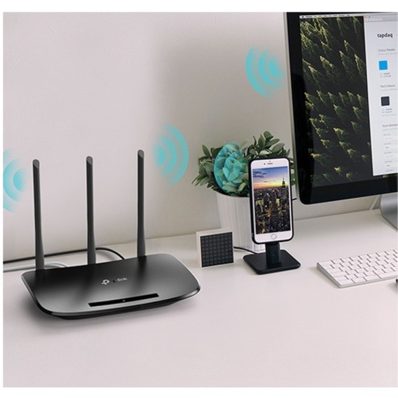 TP-LINK TL-WR940N Wireless N300 Home Router, 300Mpbs, 3 External Antennas, IP QoS, WPS Button