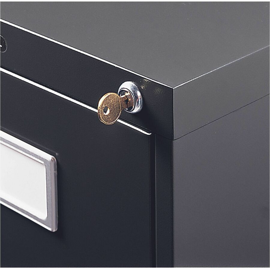 2600 Series 2 Drawer Vertical File, Letter, Black
