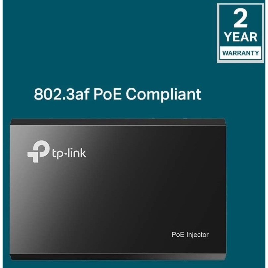 TP-LINK 802.3af Gigabit PoE Injector, Convert Non-PoE to PoE Adapter, Auto  Detects the Required Power, up to 15.4W, Plug & Play, Distance Up to 100  meters (328 ft.)