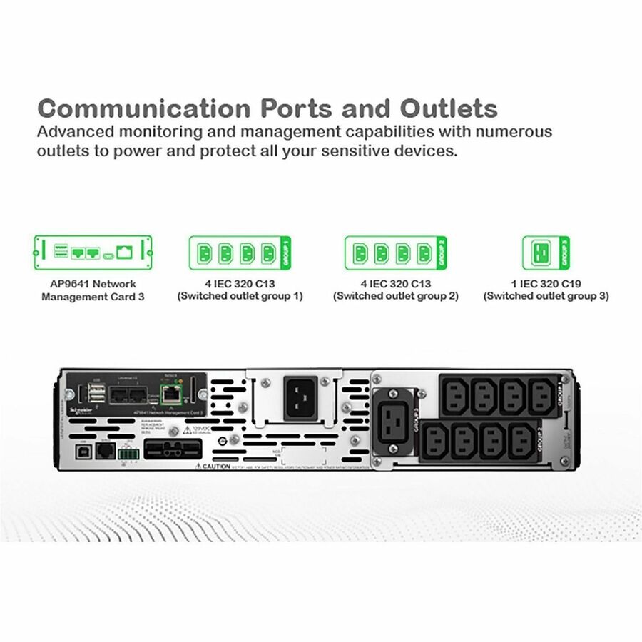 APC Smart-UPS X, Line Interactive, 3kVA, Rack/tower convertible 2U, 208V-230V, 8x C13+1x C19 IEC, Network card, Extended runtime