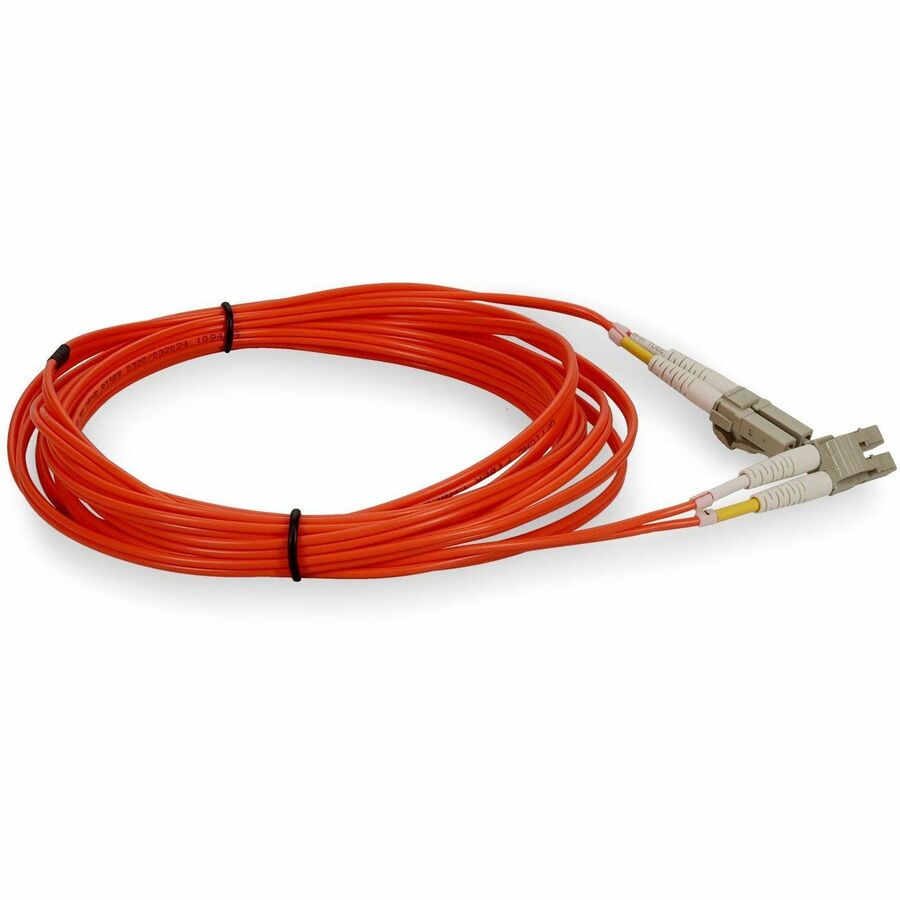 AddOn 10m LC to LC Orange OM1 Duplex OFNR (Riser-Rated) MMF Fiber Patch Cable