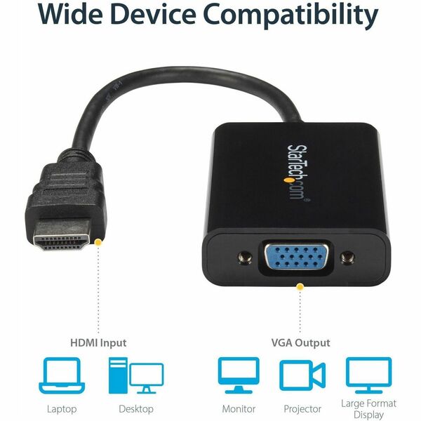 STARTECH HDMI® to VGA Video Adapter Converter with Audio