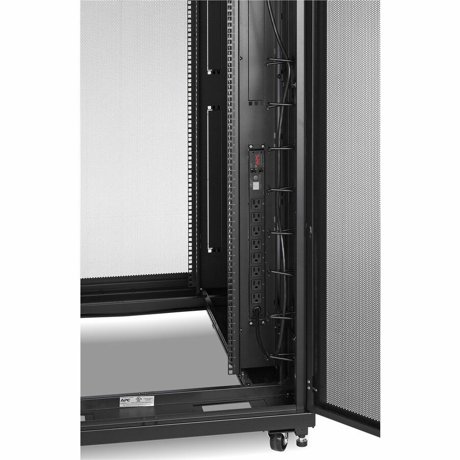 APC NetShelter SV, Server Rack Enclosure, 42U, Black, 2057H x 800W x 1060D mm, with Roof, Castors, Feet, 4 Brackets, Bottom and Side Panels