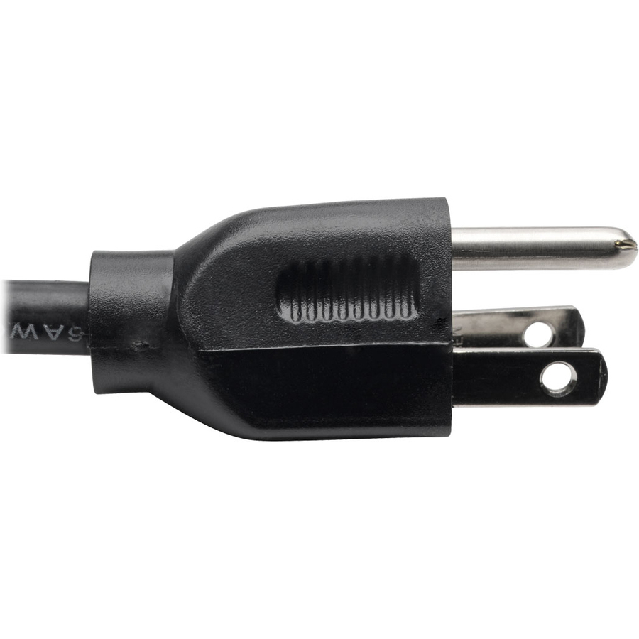 Eaton Tripp Lite Series Extension Cord Y Splitter, NEMA 5-15P to 2x NEMA 5-15R - 13A, 120V, 16 AWG, 18-in. (45.72 cm), Black