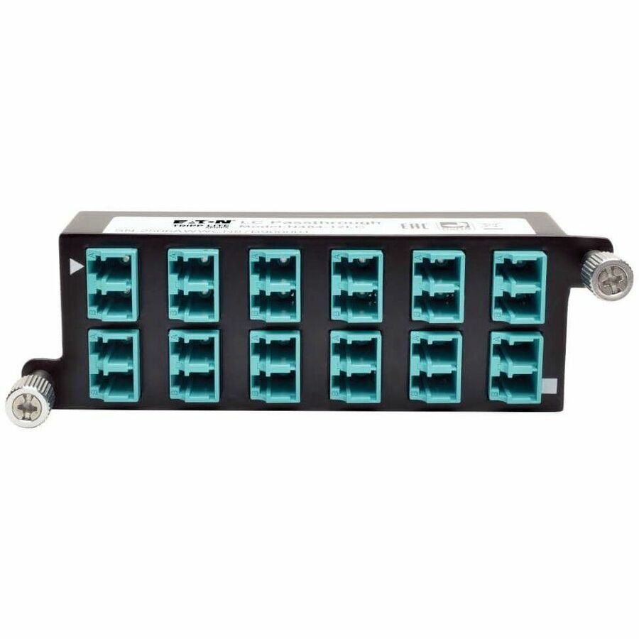 Tripp Lite by Eaton 10GbE High Density Pass-Through Cassette 12 LC Duplex Connection