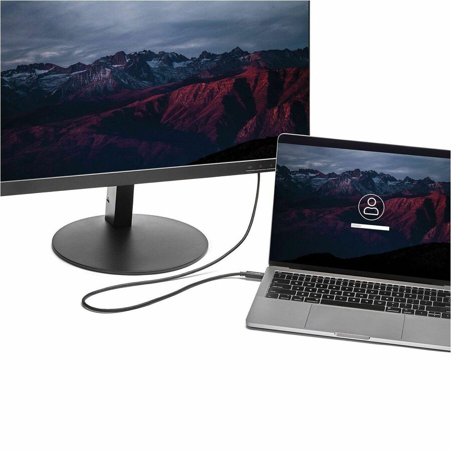 StarTech 6.6 ft / 2 m USB-C to DVI Cable - USB Type-C Video Adapter Cable - 1920 x 1200 - Black