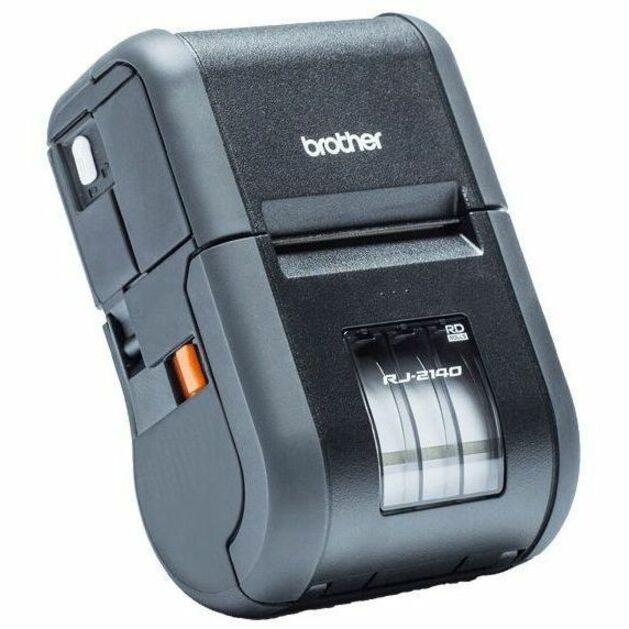 Brother RuggedJet RJ-2140 Direct Thermal Printer - Monochrome - Portable - Label/Receipt Print - USB - Wireless LAN - Battery Included - Black