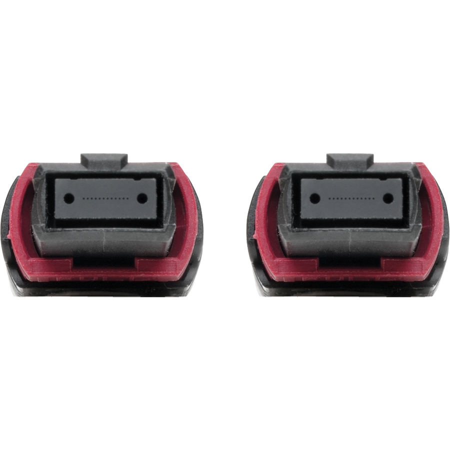 Tripp Lite by Eaton 100G MTP/MPO Multimode OM4 Plenum-Rated Fiber Optic Cable (F/F), 12 Fiber, 40/100GBASE-SR4, Push/Pull Tabs, Magenta, 2 m