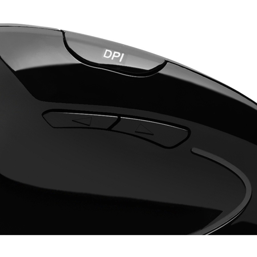 Adesso Left-Handed Vertical Ergonimic Mouse - Optical - Cable - Black - USB - 2400 dpi - Scroll Wheel - 6 Button(s) - Left-handed Only - Mice - ADEIMOUSEE9