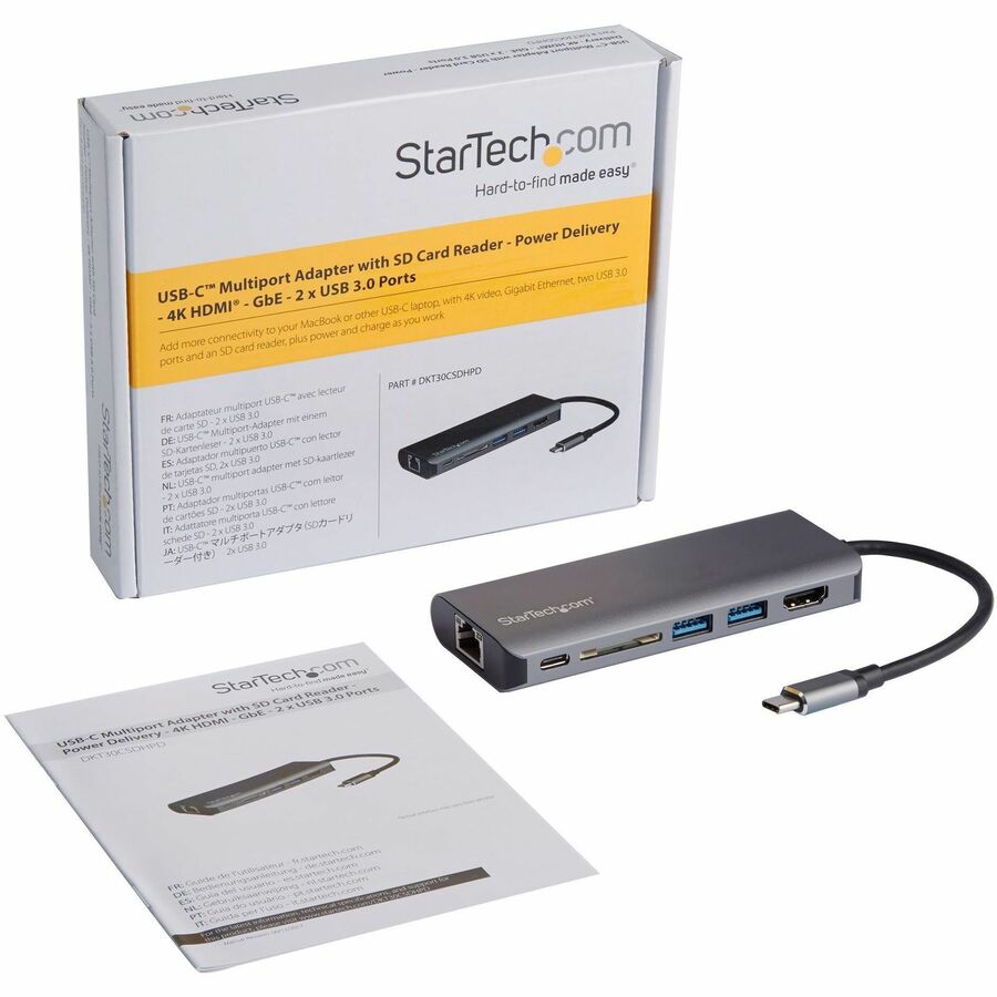ICY BOX Hub USB-C avec Lecteur de Carte (SD, mic…