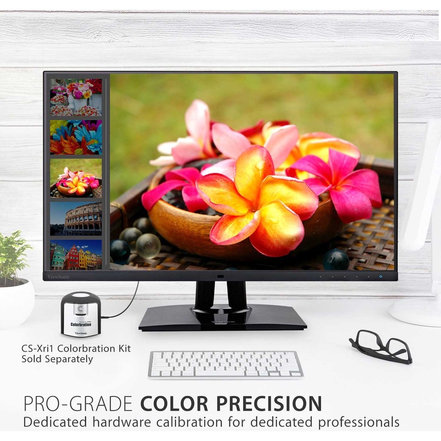 ViewSonic VP2785-4K 27-Inch Premium IPS 4K Monitor with Advanced Ergonomics, ColorPro 99%A AdobeRGB Rec 709, 14-bit 3D LUT, Eye Care, 65W USB C, HDMI, DP for Home and Office