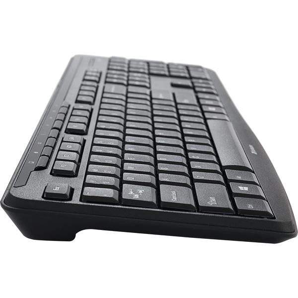 Keyboard/Mouse Combo w/Nano Receiver, Wireless, Black