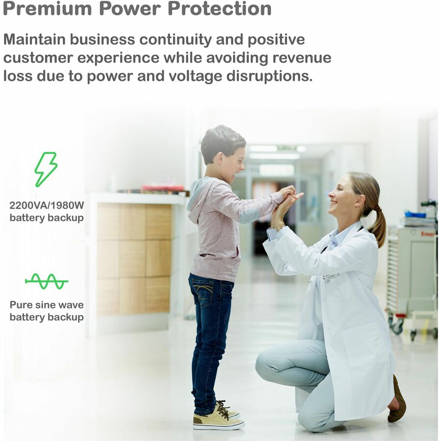 APC Smart-UPS, Line Interactive, 2200VA, Tower, 120V, 8x NEMA 5-15R+2x NEMA 5-20R outlets, SmartConnect Port+SmartSlot, AVR, LCD