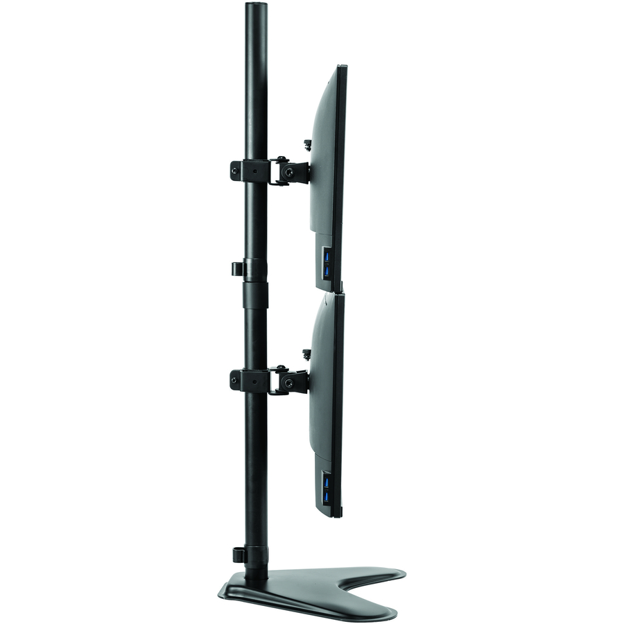 Fellowes Professional Series Dual Stacking Monitor Arm - Up to 32" Screen Support - 7.98 kg Load Capacity - 35.50" (901.70 mm) Height x 15.31" (388.87 mm) Width - Freestanding - Black = FEL8044001