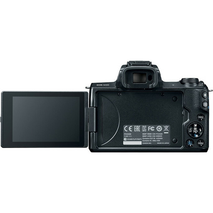 Canon EOS M50 Mirrorless Digital Camera with 15-45mm EF-M IS STM