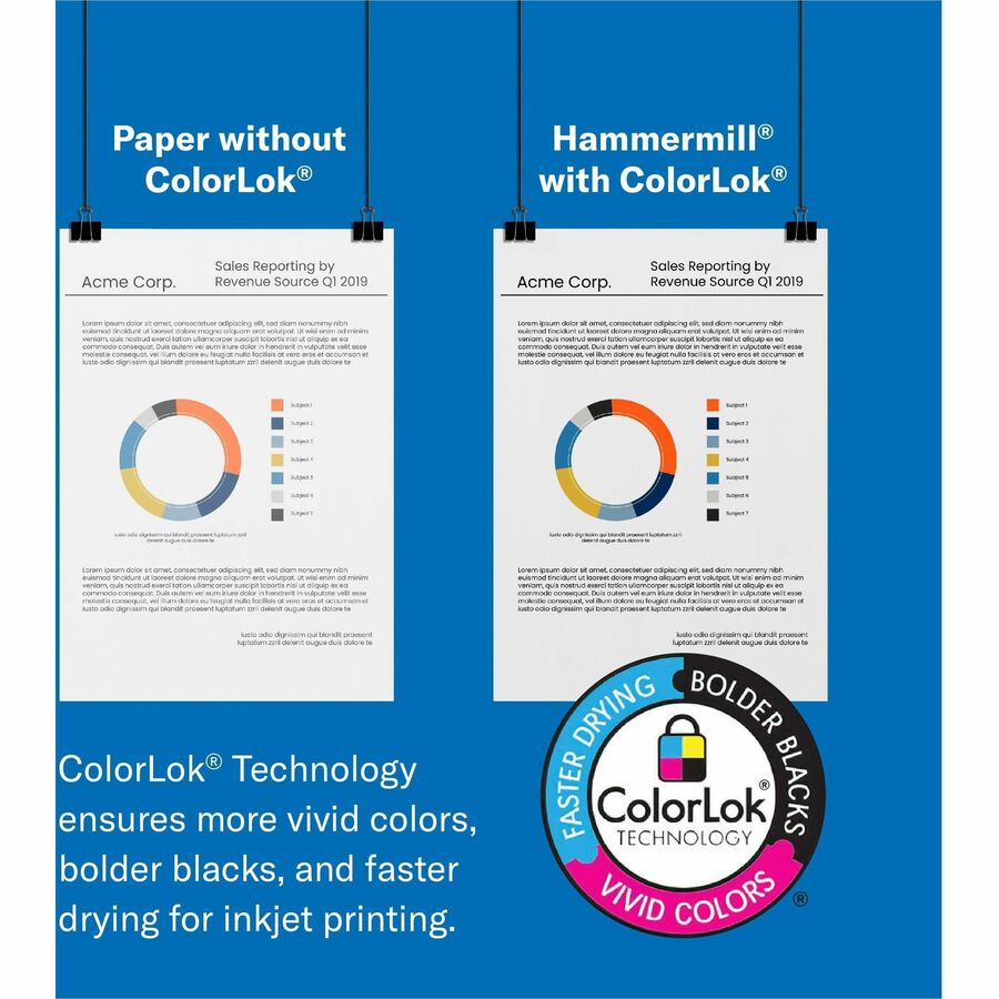 Hammermill Colors Recycled Copy Paper - Blue - Legal - 8 1/2 x 14