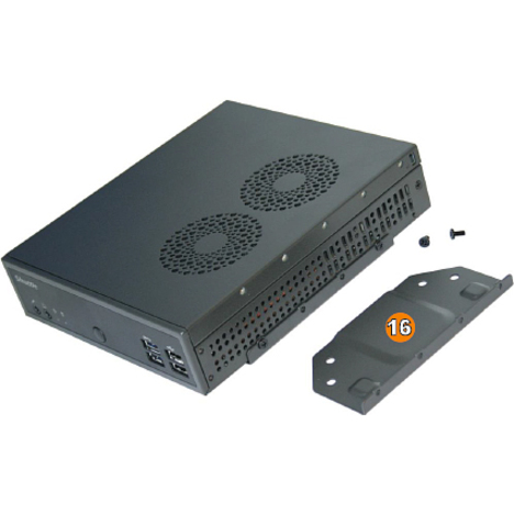 Shuttle XPC slim DH02U Barebone System - Slim PC - Intel Celeron 3865U 1.80 GHz