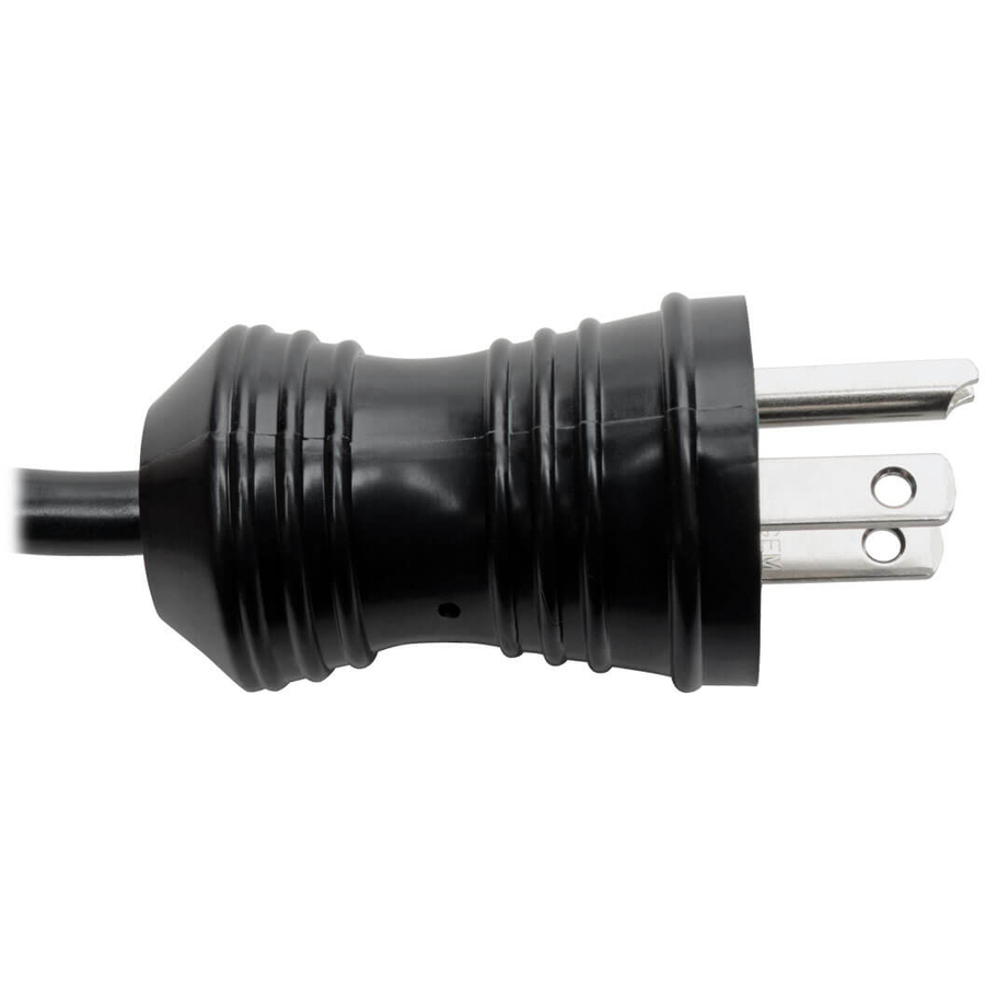 Eaton Tripp Lite Series Hospital-Grade Power Cord, NEMA 5-15P to Locking IEC C13 - Green Dot, 10A, 125V, 18 AWG, 15 ft. (4.57 m), Black